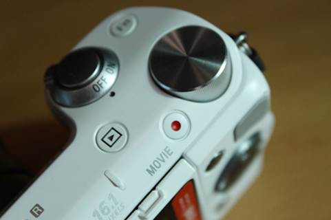 Movie button is convenient for recording video.