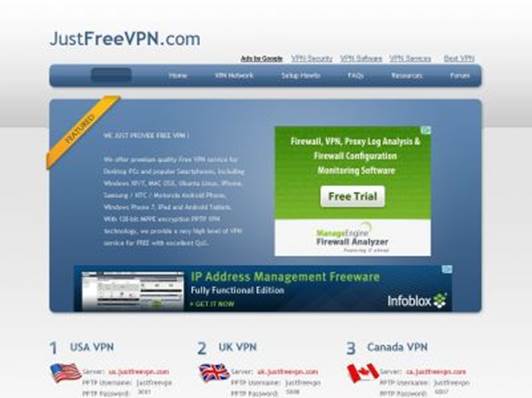 JustFreeVPN is a free VPN that is worth trying. 