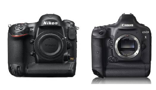 Description: Nikon D4 and Canon EOS-1D X