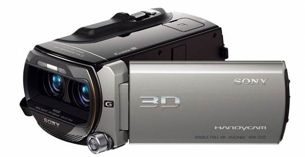 This Sony camcorder is capable of shooting HD movies in 2D and 3D with its twin lenses