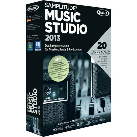 Samplitude Music Studio 2013 offers professional quality audio tools