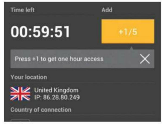 Press Connect at the bottom and your IP address will automatically change.