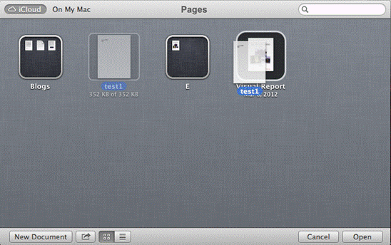 Pages works seamlessly with iCloud