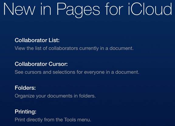Business users will love the collaboration features in Pages