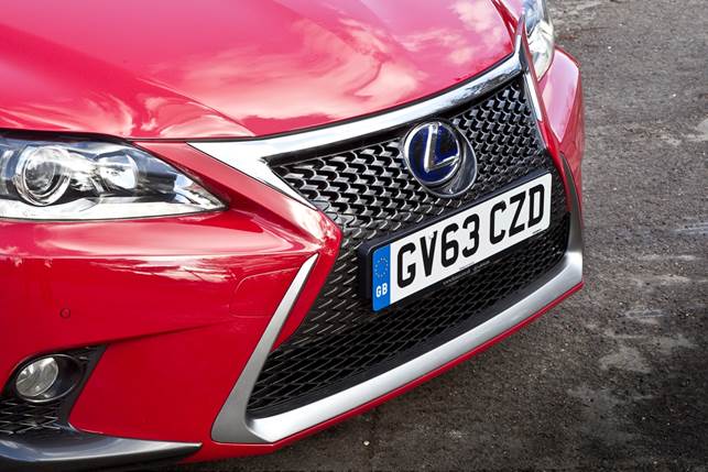 Minor styling changes include the adoption of Lexus's large family spindle grille at the front