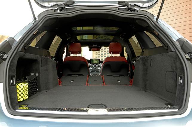Luggage capacity can be increased by dropping the rear seats