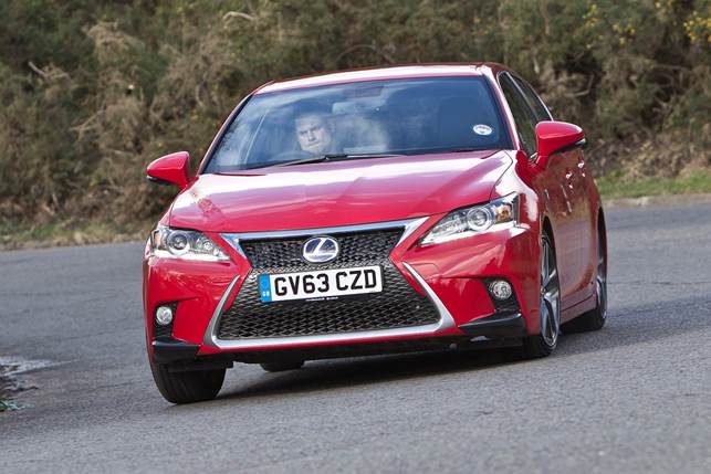 The Lexus CT200h F-Sport is a visual standout from every angle, inside and out
