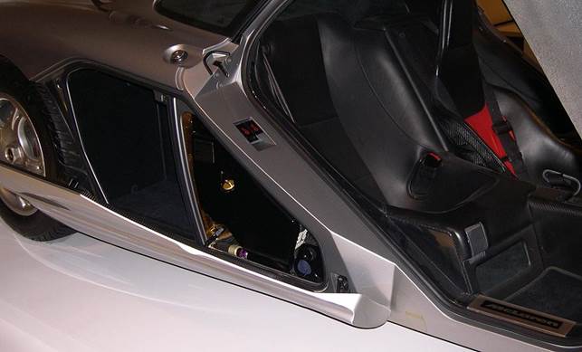 1996 McLaren F1 side luggage compartment