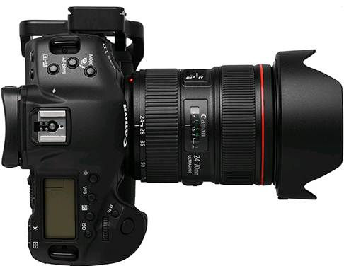 Description: The new 24-70mm lens looks much more modern than the previous, with a slightly progressive widening of the lens barrel from back to front.
