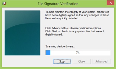 The File Signature Verification process
