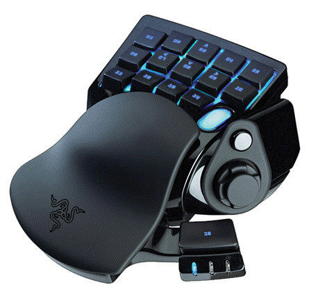It’s equipped with 20 programmable keys and an eight-way directional thumb-pad for full control.