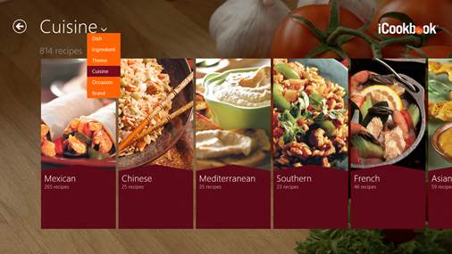 The recipe app by Bewise is the best we’ve yet seen for the Modern-UI style