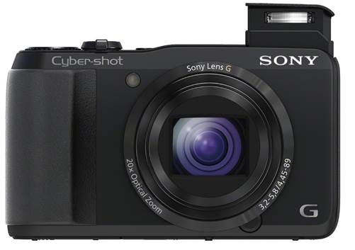 The DSC-HX20V falls into Sony’s compact superzoom category, sporting a 20x optical zoom. 