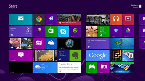 Windows 8 launches with its new Start screen interface