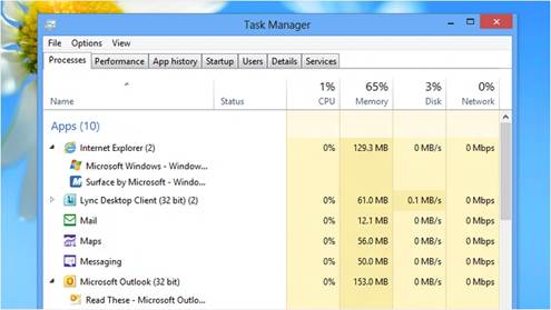 Find out what’s running in the background with the new Task Manager