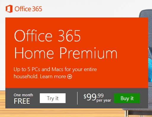 Also, Office 365 is always kept up to date automatically with the latest features and services; you even get to reassign the five devices any time you want.