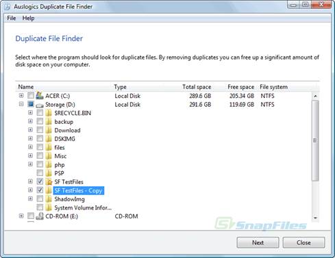 A free tool called Auslogics Duplicate File Finder carefully checks files in a number of different ways to ensure they’re actually duplicates