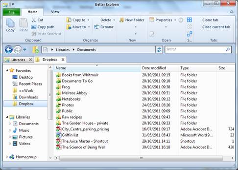 Better Explorer lets Windows 7 users enjoy a similar ribbon user interface to that found in Windows 8’s File Explorer