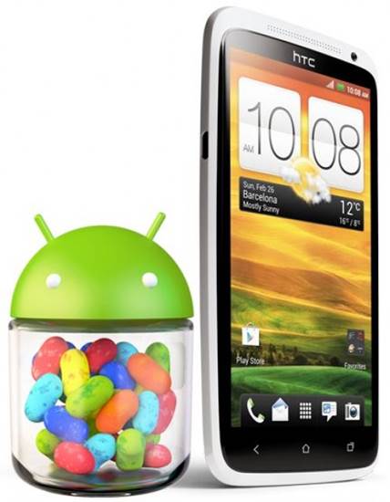 The One X+ runs on the latest Android 4.1 Jelly Bean. 