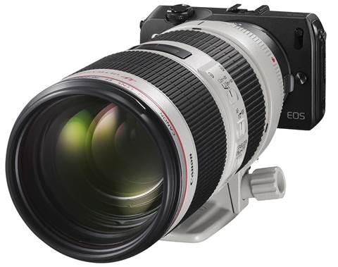 The APS-C sensor from Canon's mighty EOS 650D has been transplanted into the EOS M.