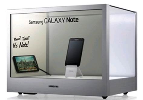 Samsung's NL22B transparent display