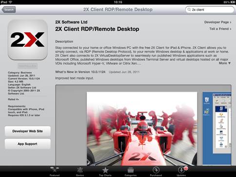 2X Client is a free app supplied by a RDP vendor and it’s an excellent choice
