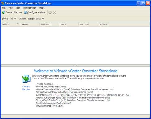 WMware vCenter Converter will now display a full summary of the settings that have been chosen