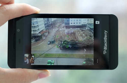 The camera interface on the Z10