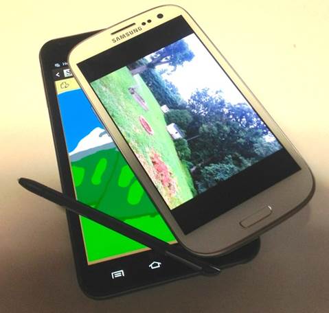 Both the Samsung Galaxy S III and Samsung Galaxy Note are using the same rear camera module.