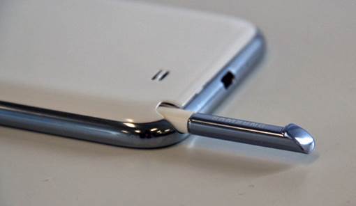 S Pen attached to the phone