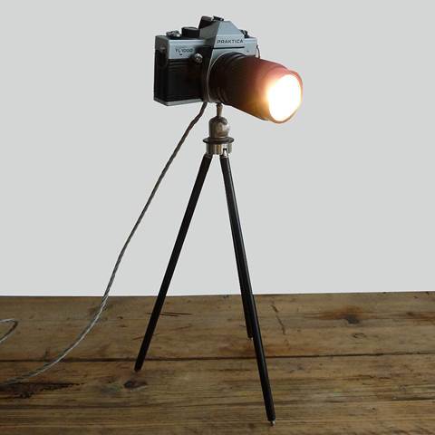 Tinker and Tailor Praktica Camera Lamp