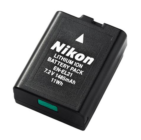 Owing to the design changes of the Nikon V2, the camera now features a smaller battery and as a result a slightly shortened battery life.