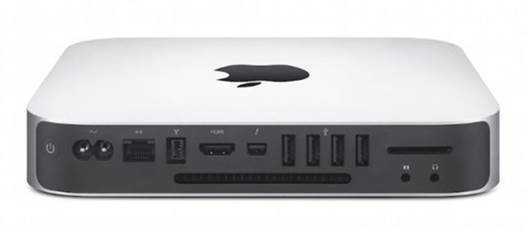 Despite its small size, the Mac mini’s connectivity is comprehensive, with four USB 3 ports, HDMI and Thunderbolt outputs
