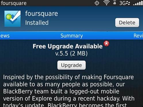 Now, BB 10 users can experience the Foursquare app on this completely new platform.