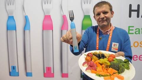 HAPIfork is a tool that detects how fast you eat your food