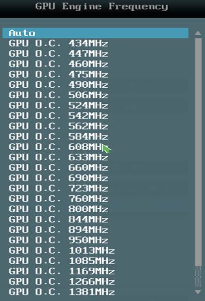 GPU Engine Frequency