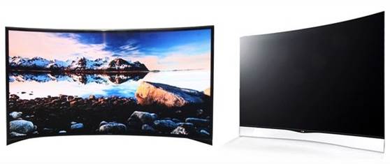 Both of the Korean companies have launched the world’s first curved OLED screen.