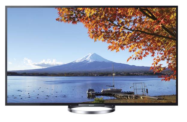 The 65-inch Sony weighs under 80 pounds