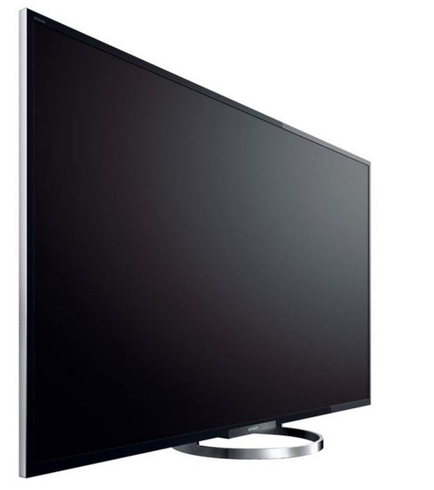 The 65-inch Sony has a non-rotating stand