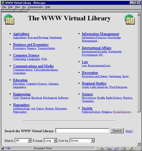Description: Description:  The WWW Virtual Library