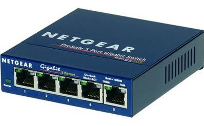 Description:  NetGear Gigabit Switch GS-105 5 port