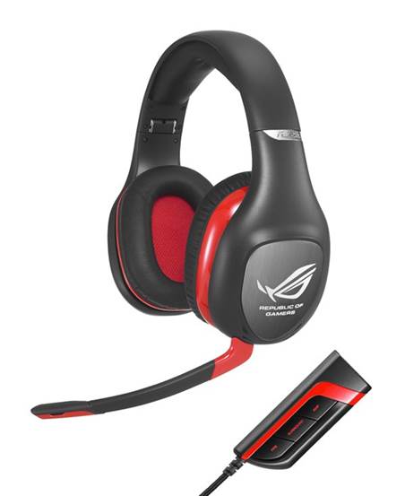 What good is a gaming headset if it doesn’t have a mic for voice chats? ASUS included a retractable boom mic that bends.