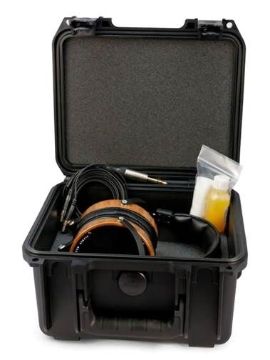 The LCD-2 is supplied in an industrial plastic protective case and comes complete with a wood care kit for polishing the bamboo or rosewood capsule trim