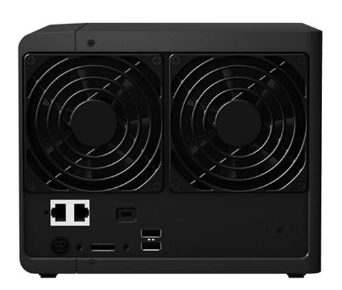 Two large fans at the rear ensure optimal cooling for the four drives you can install within.