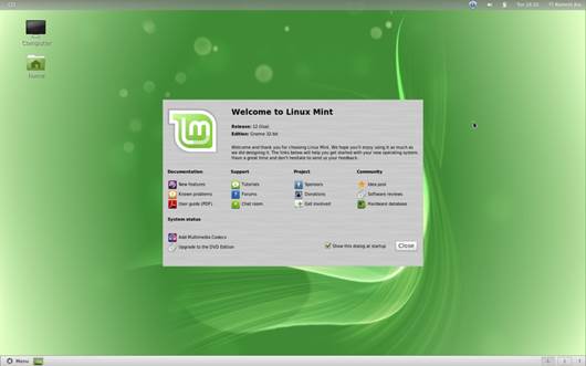 After you install Linux Mint, take some time to get used to it