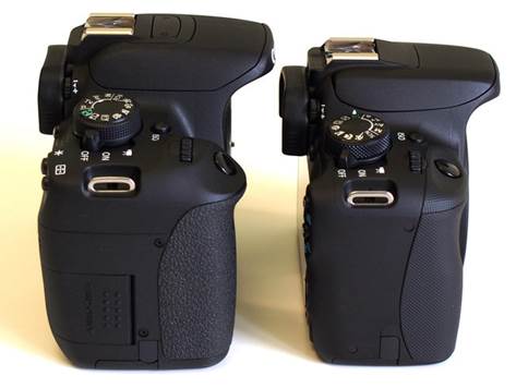 The 100D is remarkably smaller than the 700D