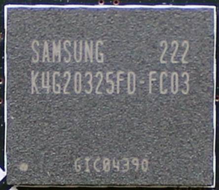 The K4G20325FD-FC03 chip