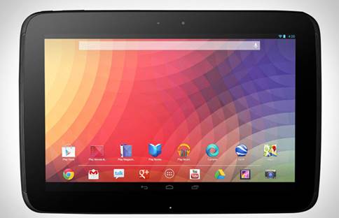 The Nexus 10, this was born by Samsung. For $399, it appears less pompous and a higher price, but also comes with a special hit: ultra-high resolution.