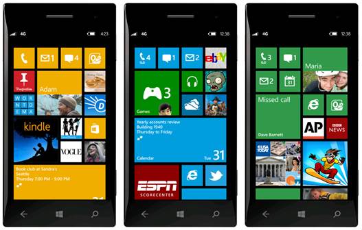 Windows Phone 8 devices can now support one of three options: WXGA (1,280x768), 720p (1,280x720) and old WVGA (ideal for basic smartphones).