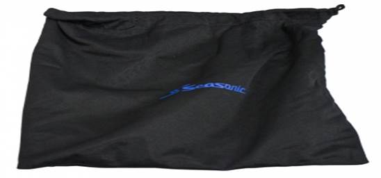 The fabric bag is to store the unused power cables in.